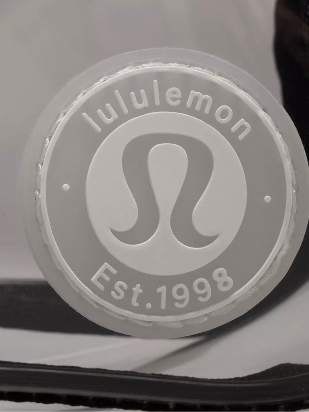 Lululemon Clear Everywhere Belt Bag 1L Round Logo Patch Black NWT - Picture 5 of 5